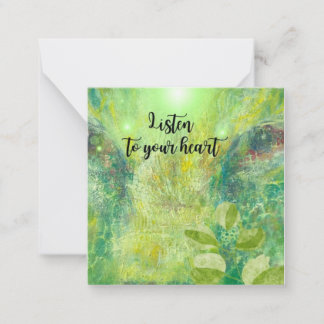 Carte De Correspondance Lyssna på ditt hjärta.