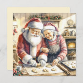 Carte De Correspondance M. et Mme Clause Jolie Noël (Devant / Derrière)