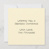 Carte De Correspondance M. et Mme Clause Jolie Noël (Dos)