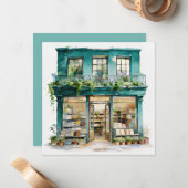 Carte De Correspondance Ma Librairie  (Devant/Arrière en situation)