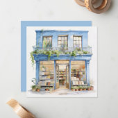 Carte De Correspondance Ma librairie  (Devant/Arrière en situation)