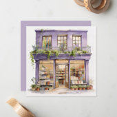 Carte De Correspondance Ma Librairie  (Devant/Arrière en situation)