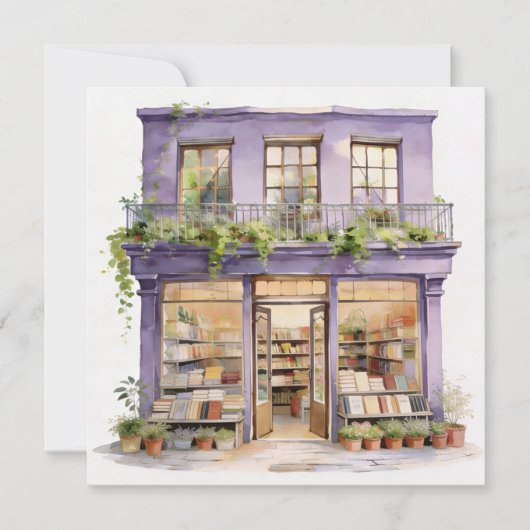 Carte De Correspondance Ma Librairie  (Devant)