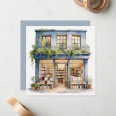 Carte De Correspondance Ma Librairie  (Devant/Arrière en situation)