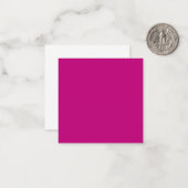 Carte De Correspondance Magenta (couleur solide) (Devant/Arrière en situation)