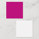 Carte De Correspondance Magenta (couleur solide) (Devant / Derrière)