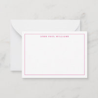 Magenta Pink Professionnel Bordure mince simple