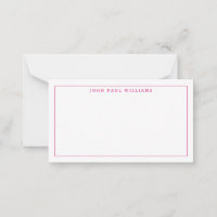 Magenta Rose Professionnel Forme Légère Bordure