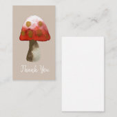 Carte De Correspondance Magie de toadstool de champignon rouge (Devant / Derrière)