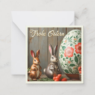 Carte De Correspondance Magie du printemps avec des fleurs et un bonheur d