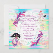 Carte De Correspondance Magique Rainbow Baby Mermaids (Dos)