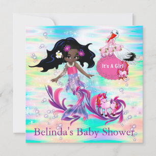 Carte De Correspondance Magique Rainbow Baby Mermaids