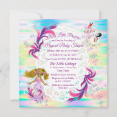 Carte De Correspondance Magique Rainbow Baby Mermaids (Dos)