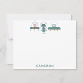 Carte De Correspondance Magnifique Alien de l'espace drôle (Devant)