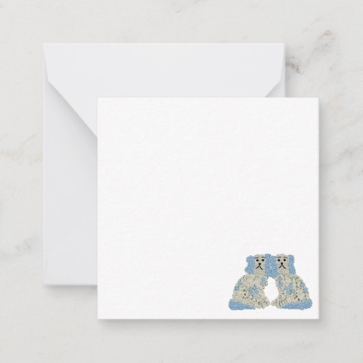 Carte De Correspondance Magnolia Staffordshire Chiens Ginger Jars (Devant)