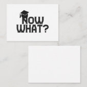 Carte De Correspondance Maintenant Quel Drôle Diplôme Principal Cadeau (Devant / Derrière)