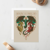 Carte De Correspondance Maison du Dragon | Bouclier dragon (Devant/Arrière en situation)