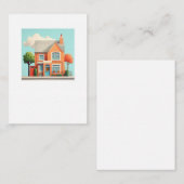 Carte De Correspondance Maison, maison moderne (Devant / Derrière)
