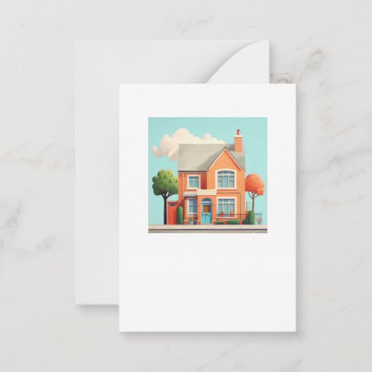 Carte De Correspondance Maison, maison moderne (Devant)