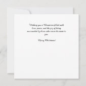 Carte De Correspondance Maisons de Noël douillettes avec neige (Dos)