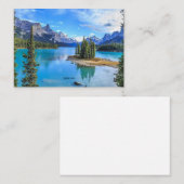 Carte De Correspondance Maligne Lake, Alberta, Canada (Devant / Derrière)