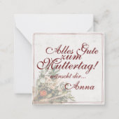 Carte De Correspondance Mama - einfach unersetzlich - Bouquet (Dos)