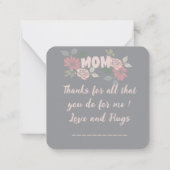 Carte De Correspondance Maman (Dos)