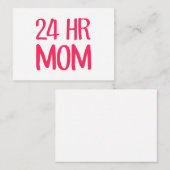 Carte De Correspondance Maman 24 h (Devant / Derrière)