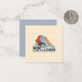 Carte De Correspondance Maman, je t'aime (Devant/Arrière en situation)