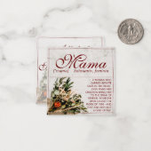 Carte De Correspondance Maman - tout simplement irremplaçable - Bouquet (Devant/Arrière en situation)