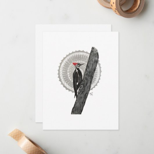 Carte De Correspondance Mandala (Devant/Arrière en situation)