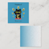 Carte De Correspondance Maneki Neko Lucky Poilue Flat Note (Devant / Derrière)