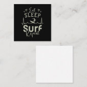 Carte De Correspondance Manger Dormir Surfer Répéter (Devant / Derrière)