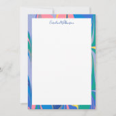 Carte De Correspondance Marbre Abstrait en bleu clair Personnalisé (Devant)