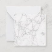 Carte De Correspondance Marbre Blanc (Dos)