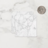 Carte De Correspondance Marbre Blanc (Devant/Arrière en situation)
