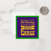 Carte De Correspondance Mardi Gras (Devant/Arrière en situation)