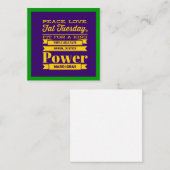 Carte De Correspondance Mardi Gras (Devant / Derrière)