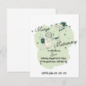 Carte De Correspondance Marges et mariage (Devant / Derrière)