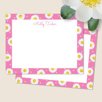 Marguerites Chic Aquarelle Florale Rose et Jaune