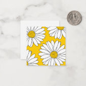 Carte De Correspondance Marguerites jaunes et blanches 2 (Devant/Arrière en situation)