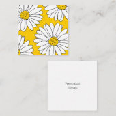 Carte De Correspondance Marguerites jaunes et blanches 2 (Devant / Derrière)