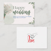 Carte De Correspondance mariage (Devant / Derrière)