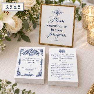 Carte De Correspondance Mariage catholique avec monogramme marian et anges