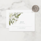 CARTE DE CORRESPONDANCE MARIAGE CÉLÉBRATION RSVP (Devant/Arrière en situation)