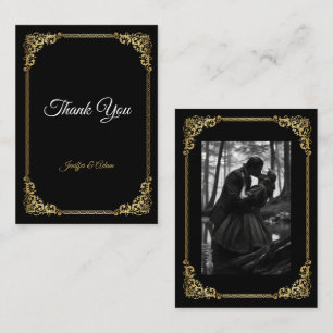 Carte De Correspondance Mariage Dark Gothic Halloween