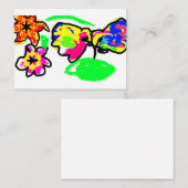 Carte De Correspondance Mariage de colibris (Devant / Derrière)