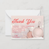 Carte De Correspondance mariage de script rouge chic moderne merci vacance (Devant)