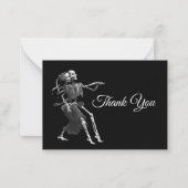 Carte De Correspondance Mariage d'Halloween gothique alternatif (Devant)