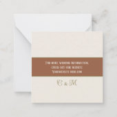 Carte De Correspondance Mariage d'intégrité de la couronne de citrouille A (Dos)